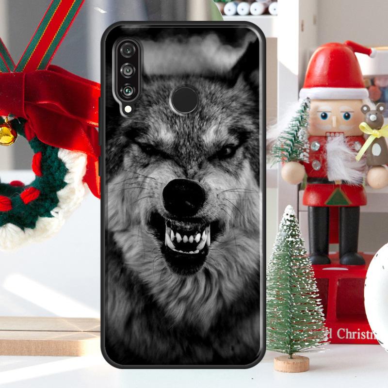 Чехол Animal Wolf Howling для Huawei Nova 12i 11i 8i 12s Y73 Y72 Y61 Y91 Y90 Y70 Y60 9 10 SE P60 Pro P30 P40 Lite