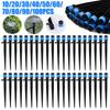 10-40PCS 360° Rotation Sprinkler Watering Dripper Garden Farming Flower Lawn Irrigation Nozzle Locked Connect 1/4 Hose