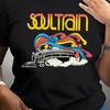 Графическая футболка Soul Train 180 г/м² - Повседневная футболка с круглым вырезом и коротким рукавом, 95% Полиэстер 5% Эластан, Всесезонная, Стандартная длина