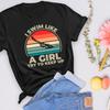 Swim Like A Girl T-Shirt: Swimming Lover Gift