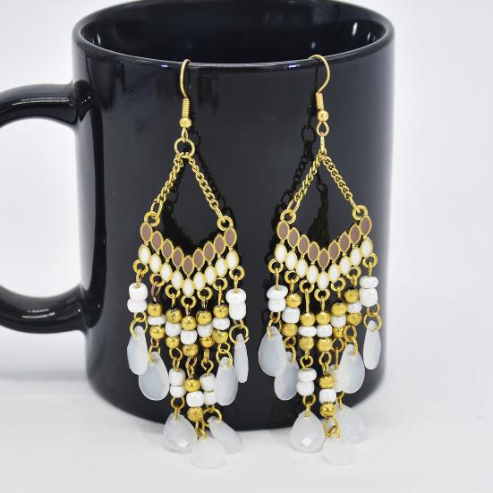 1 пара висячих сережек, бусин, декоративных капель воды, подвесных серег на крючках, подарок