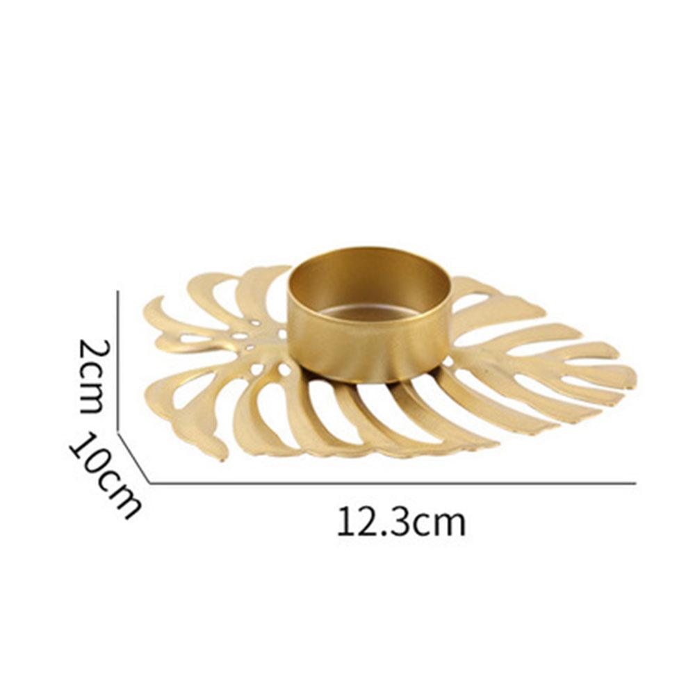 Подсвечники из металла в форме листа для домашнего декора, свадебные украшения, аксессуары, подсвечники для канделябра, центральный элемент, винтаж