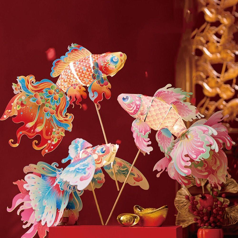 Traditional Children Handheld Lantern Chinese Style Celebration Lantern  Spring Festival Supplies