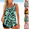 Novel Women's High-quality Summer Swimsuit with Four Leaf Clover Print Strap and Beach Vest Style Swimsuit S-6XL