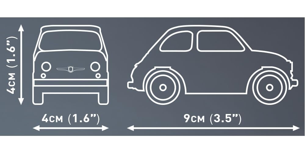 Конструктор COBI Fiat Abarth Cinquecento Масштаб 1/35 FIAT ABARTH 500 1965 (желтый) 70 Штук Совместимых с LEGO 24514