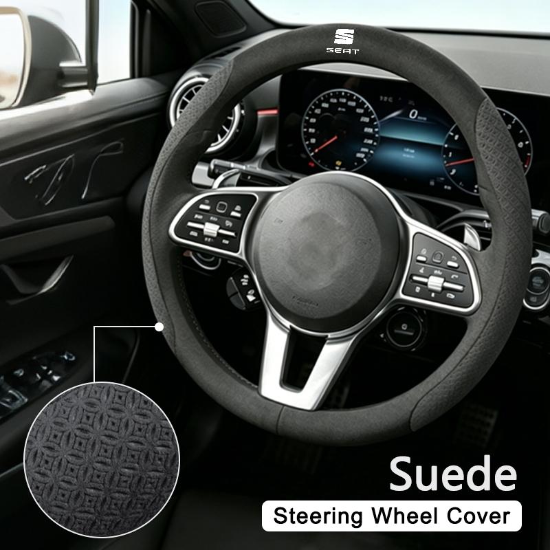 Carbon Fibre Leather Cover Anti-slip Decorative Cover for seat Ateca Born Formentor Toledo leon ibiza Alhambra Exeo Altea Arona