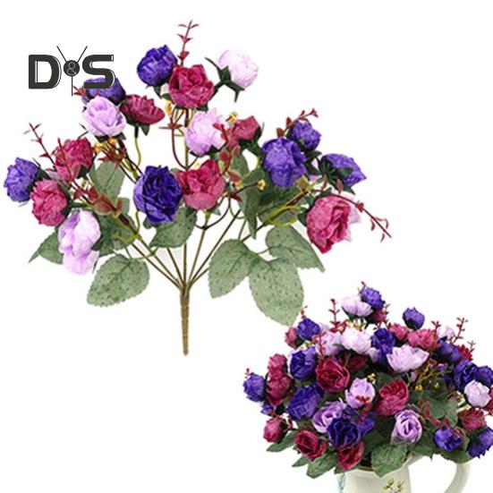 1 букет 21 головка домашний свадебный декор искусственные цветы розы цветы