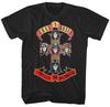 Guns N Roses Appetite for Destruction Мужская футболка Музыка Классическая футболка группы Черная Унисекс футболка