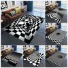 3D Stereoscopic Dizziness Geometric Carpet Living Room Home Decoration Large Carpet Anti Slip Bedroom Bedside Tea Table Foot Mat