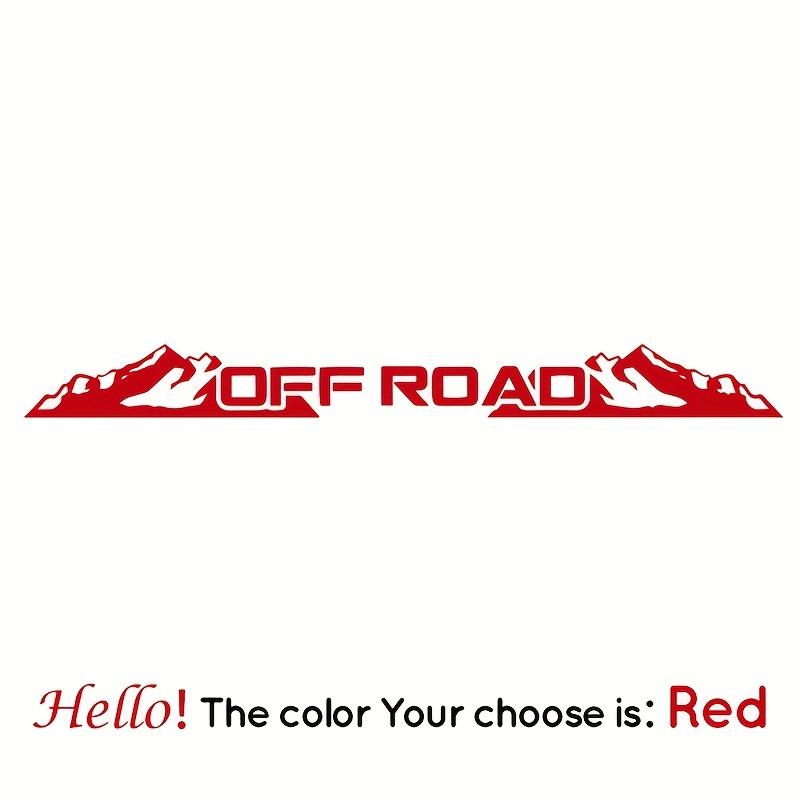 OFF ROAD Letter Car Stickers for Windshield Banner Decals Front and Rear Windshield Decoration Removable Auto Accessories
