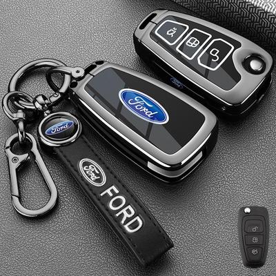 Ford 13-19 Ecosport & 15-18 Focus Складной 3-кнопочный чехол для ключа Металлический корпус