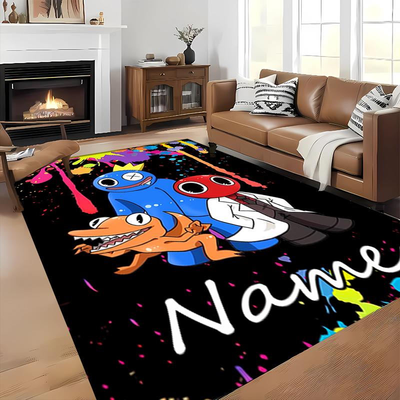 Custom personalization Rainbow Friends Area Rug - Perfect For Kitchen, Bathroom,Laundry Room Decor Large Size Available,Gift All Seasons