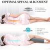 Comfort Bolster Pillow Half Moon Bolster for Legs Back&Head Memory Foam Cotton Cover Lumbar Support Pillow for Semi Roll Pillow