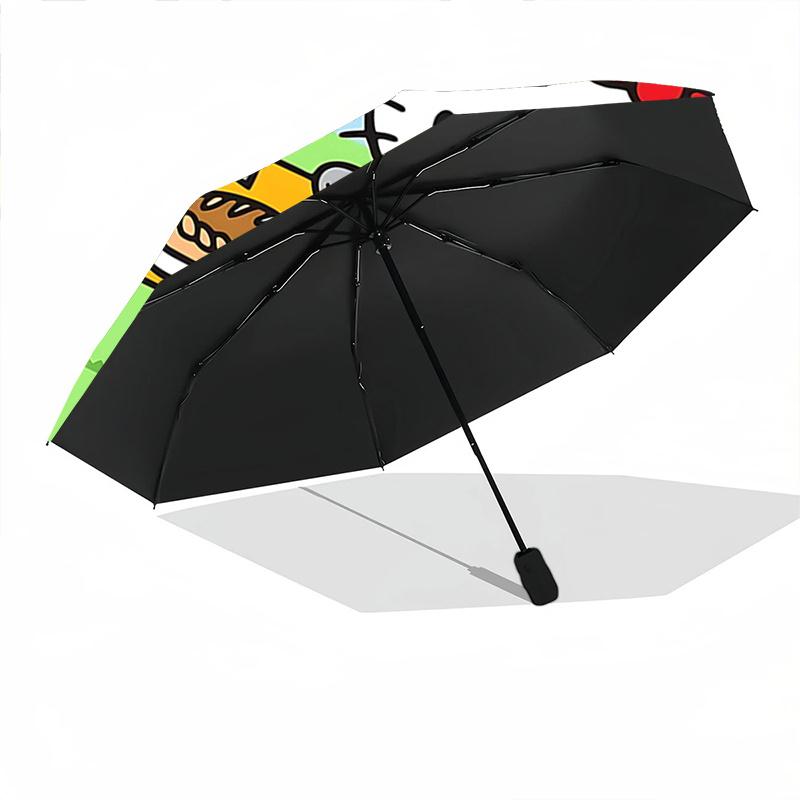 1pc Hello Kitty Picnic with Automatic Opening Umbrella - Portable Folding Design, 8-Rib Iron Frame, Outdoor, Ideal Gift for Fans, Travelers, Daily Use