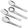 4 Pieces Stainless Steel Serving Spoons Set for Dining Table/Kitchen, 1.8 Mm Heavy Gauge