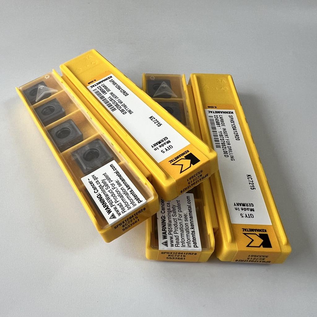 KENNAMETEL / SPHX120412R20 KC7215 / Carbide CNC Blade 10 Pcs