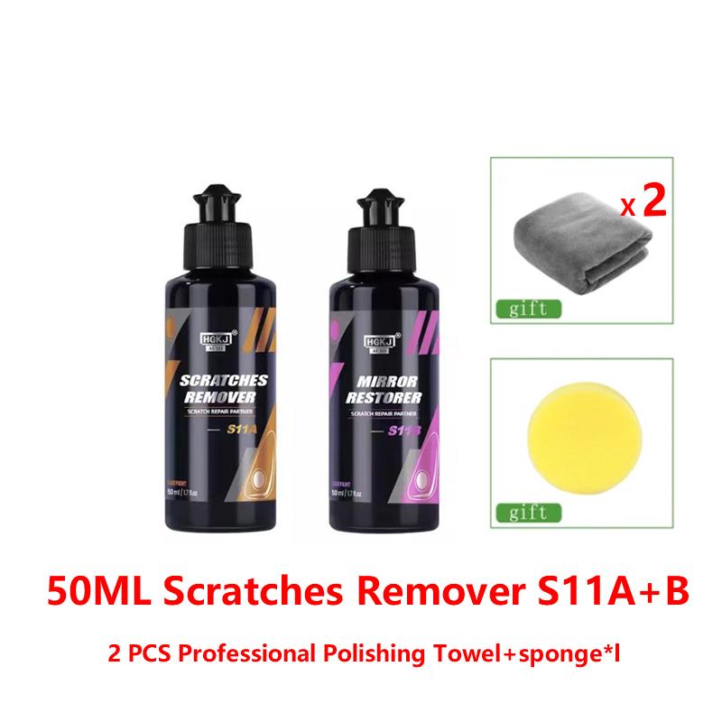 HGKJ S11 Жидкий воск для удаления царапин на автомобиле Полировальная паста для ухода за лакокрасочным покрытием Детейлинг автомобиля Состав для кузова автомобиля Набор для очистки от царапин