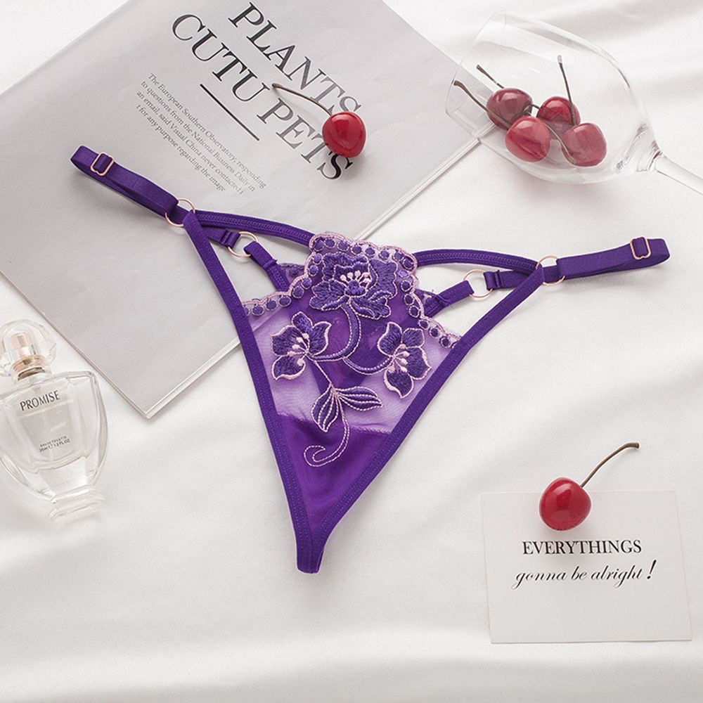 Girls Low waist Intimates Women  T-back Seamless  Briefs Ladies Bandage Thongs Lace Bow Panties