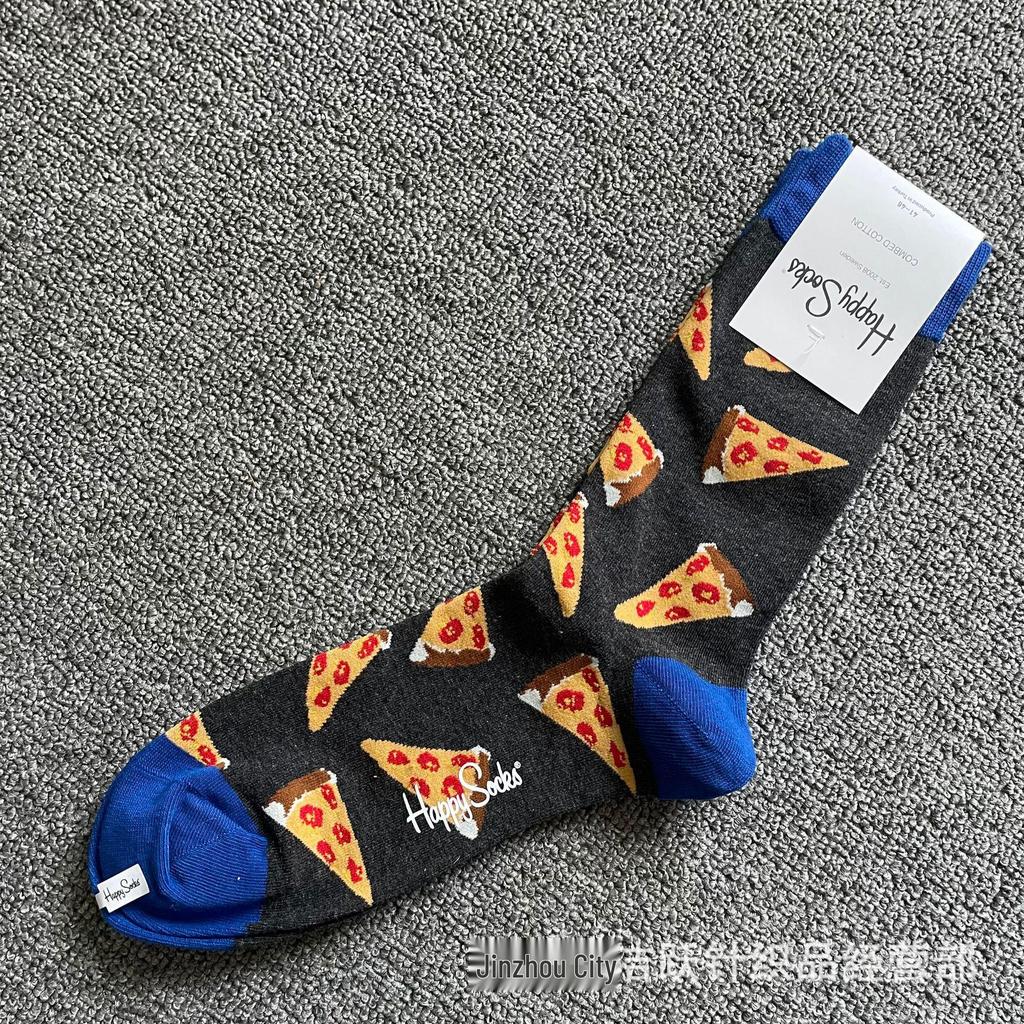 Hippy Happy Мужские Универсальные Хлопковые Носки до Середины Икры Модные