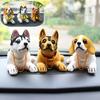 Игрушка для щенка Собака Качающаяся Голова Сиба Хаски Кивающая Движущаяся Качалка Машинка Домашний Декор Подарок