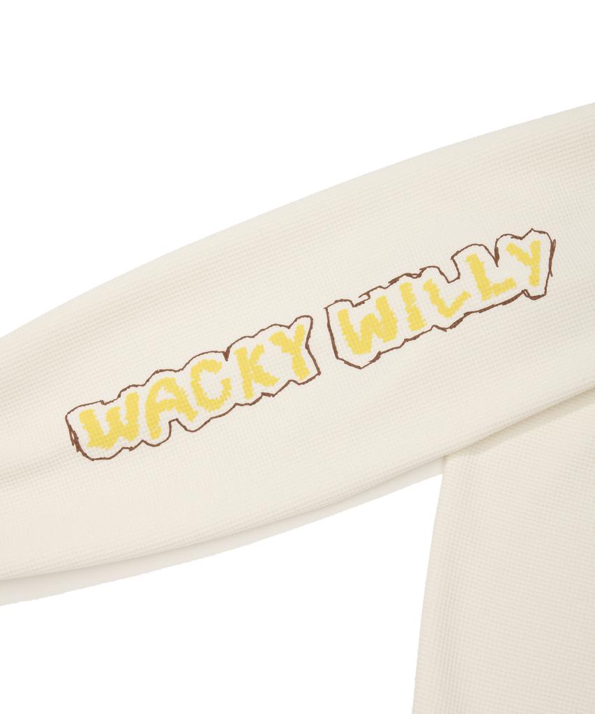 Свитшот с множеством графических принтов WACKY WILLY Waffle, цвет слоновой кости