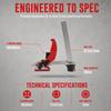 Extended Dog End Hold Down Clamp Vertical Surface Quick Ratchet fixture  For Woodworking