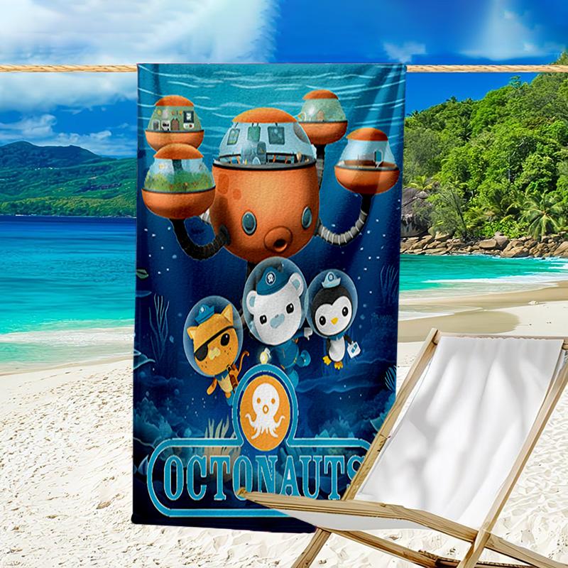 Ocean Explorers Adventure Microfiber Beach Towel, Lightweight And Quick-Dry, for Summer Travel, Beach Essential, Swimming Pool Outdoor
