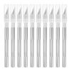 10pcs Precision Art Craft Hobby Knife and Precision Utility Knife Set for Carving, Crafting, Scrapbooking, Stenciling, Paper, Wood, and Plastic