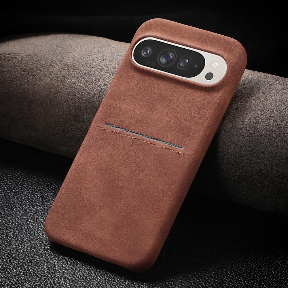 Sheepskin Leather Wallet Phone Case for Google Pixel 9 Pro XL 8 8A 8 Pro Money Credit Insert Card Holder Shockproof Cover