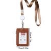 With Lanyard Neck Hanging Card Case Solid Color ID Buse Card Storage  Female/Male