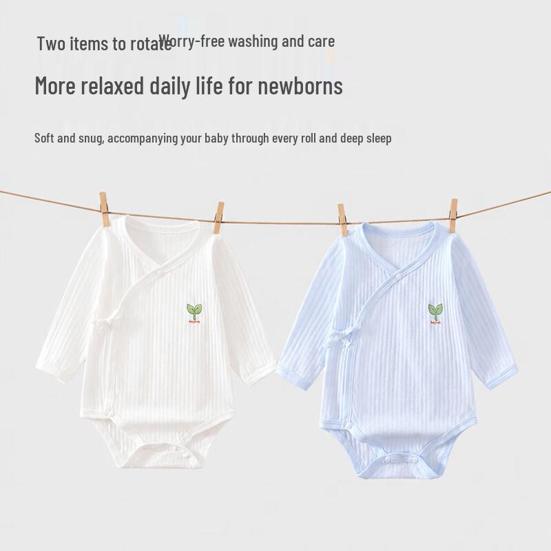 Babyprints Хлопковый комбинезон с длинным рукавом для младенцев, 2 шт.