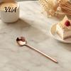 Coffee Stirring Spoons 304 Stainless Steel Lace Dessert Spoon, Spoon Decorative Metal for Parties Kids, Teaspoon Home Kitchen Cafe Use Smooth