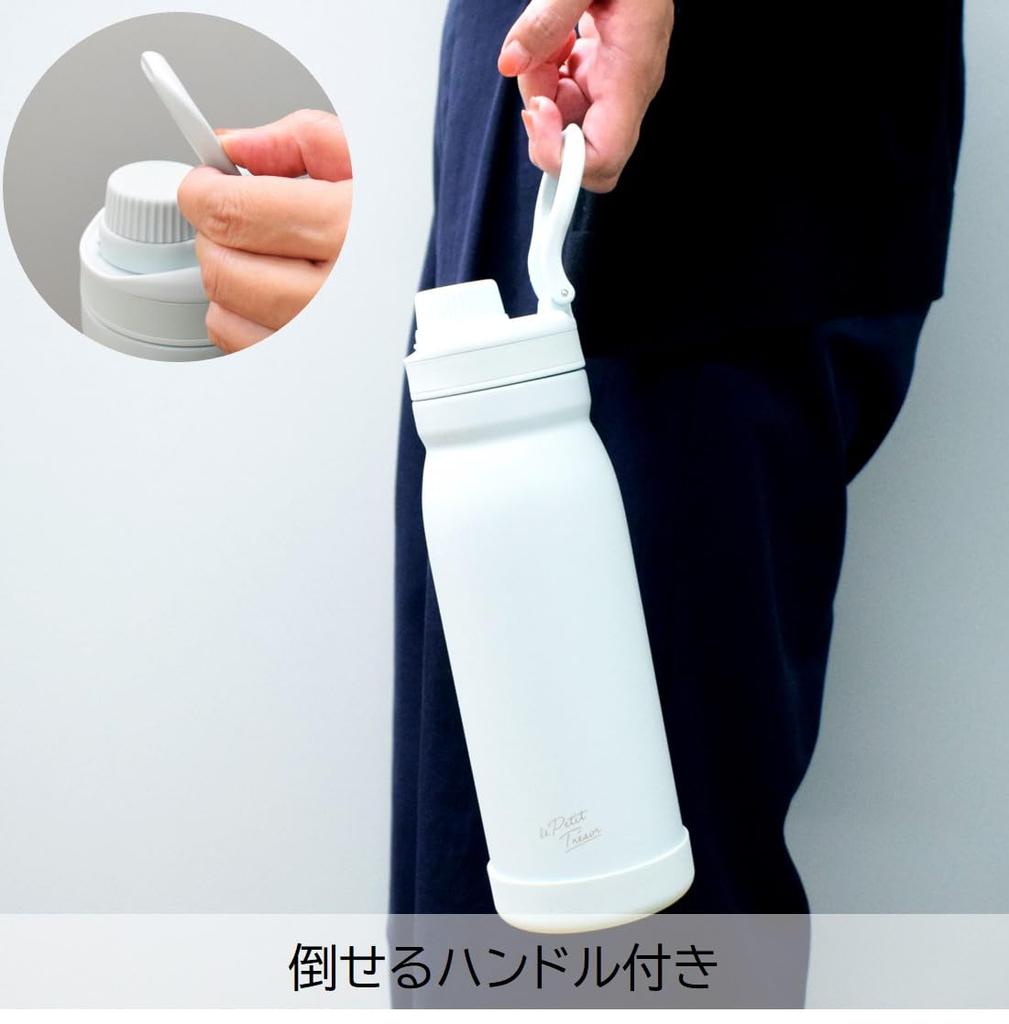 Sabu Tresor Stainless Steel Direct Drinking Bottle 1000ml 418105 White, Capacity 1000ml,