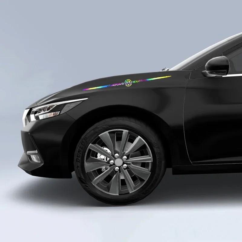 2025 Hot 60cm Laser Car Windshield Sticker Auto Body Decals for Volkswagen Golf MK4 MK6 MK7 Jetta Touareg Beetle Passat Polo Tig