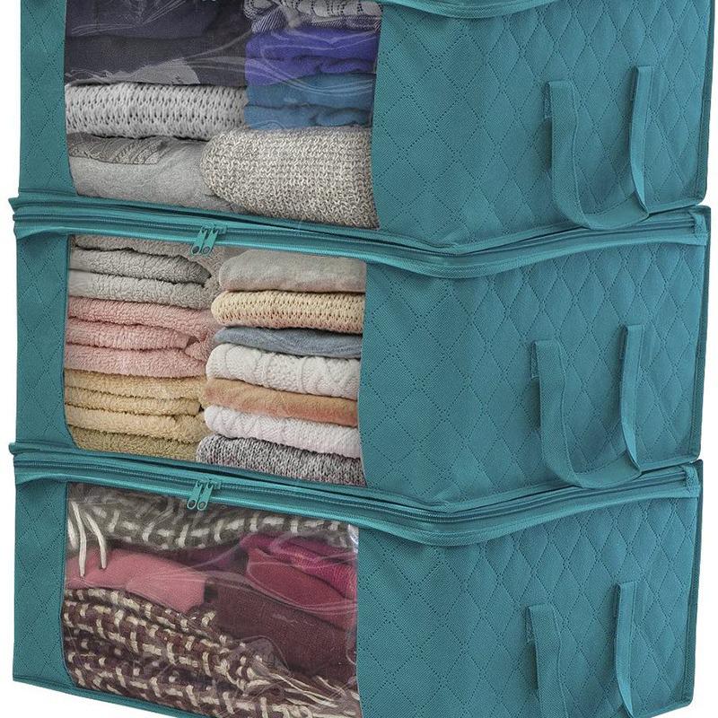 Экологичный нетканый большой портативный мешок для хранения одеял