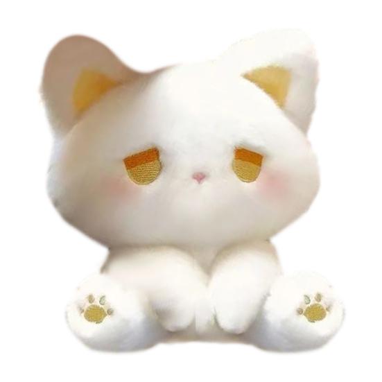 Милая плюшевая игрушка сидящая кошка, мягкая набивная кукла, прекрасная обнимательная, украшение для детской комнаты, подушка-компаньон, подарок для друзей, детей