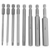 8pcs 100mm Length 1 4  Hex Shank Head BST Screwdriver Bit 2.5 12mm Set Kit