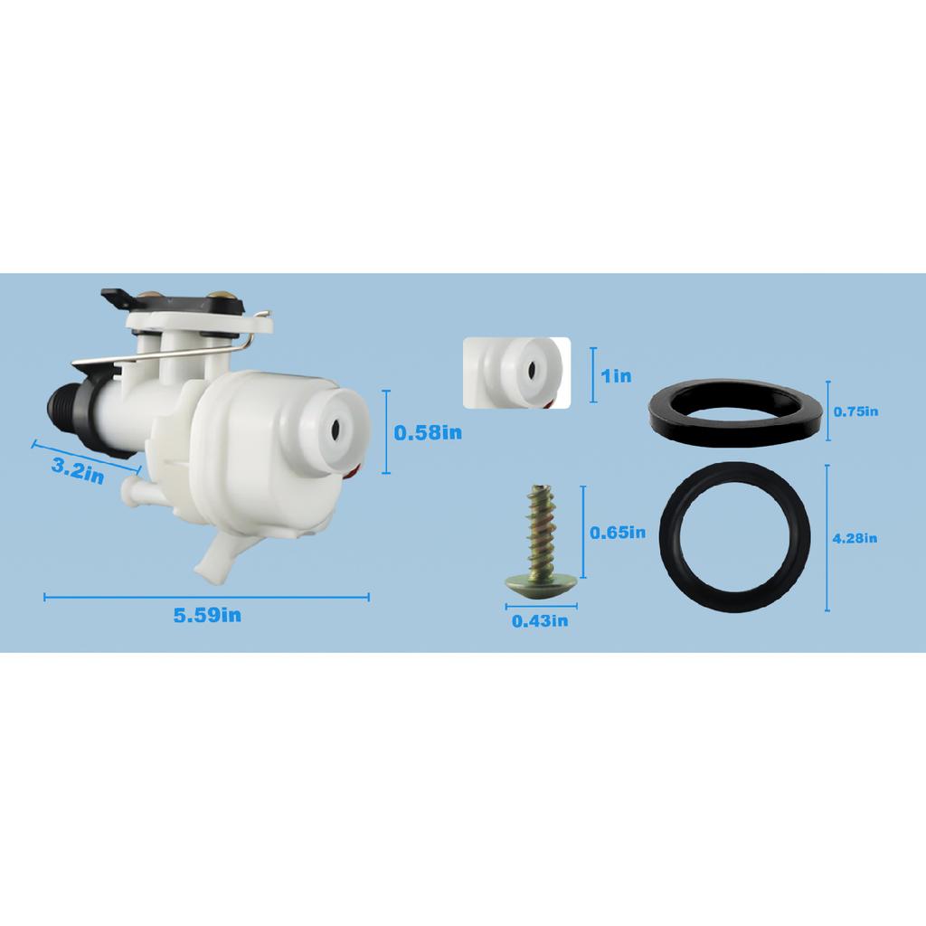 31705 31688 31653 RV Toilet Water Valve kit for Thetford