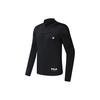 Fitness Series Solid Color Logo Print Stand Collar Sports Jacket Men Jacket Deep-Black A11M311508F-BK