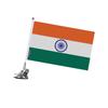 Drapeau - Inde - 27 X 35 Cm - Mât À Ventouse - Acier Inoxydable - Impression Recto/Verso