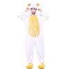 Lovely Sheep Kigurumi Pajamas Button Onesies For Adults One-Piece Pyjamas Women Halloween Costume Full Overalls Bodysuits