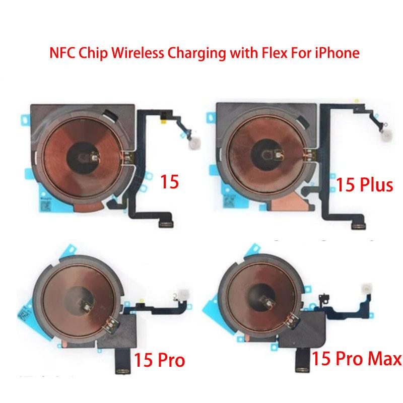 Wireless Charging Chip Coil NFC With Volume Flex For iPhone 11 Pro Max 12 13 14 X XS XR Charger Panel Sticker
