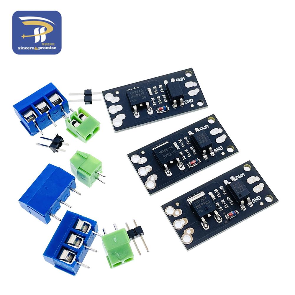Изолированный MOSFET Модуль полевого транзистора 3В / 5В FR120N LR7843 D4184 AOD4184 Плата Замена реле Для Arduino и MCU