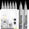 Silvered Marker 2 Waterproof Quick Line Acrylic White Brush Name Tire White Letter Tire White Magic Manga for and Tires Pen, Tips, Ink, Drying,
