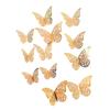 Topper Gold 3D Baking Dessert Decor For Wedding Party Happy Birthday Cake 12Pcs Artificial Butterfly Butterflies Cupcake Toppers