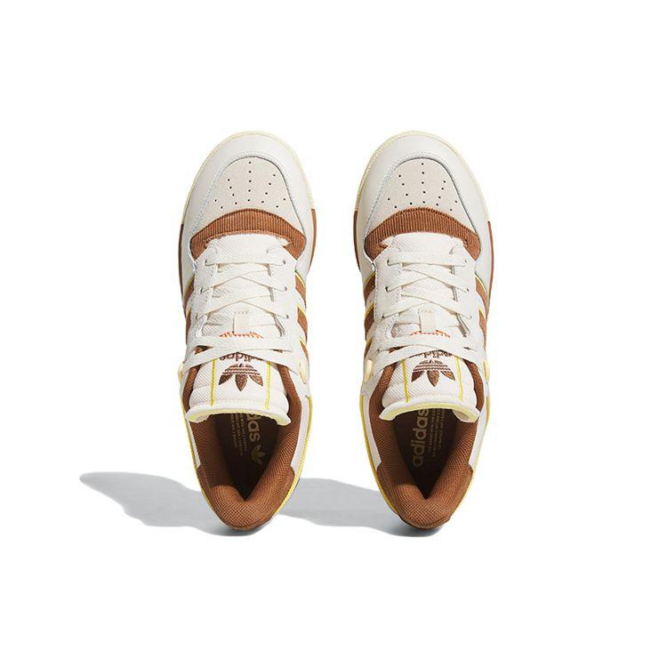 Adidas Rivalry Low 86 Chalk Wild Brown Unisex Sneakers White Chalk-White Hazy-Yellow FZ6317