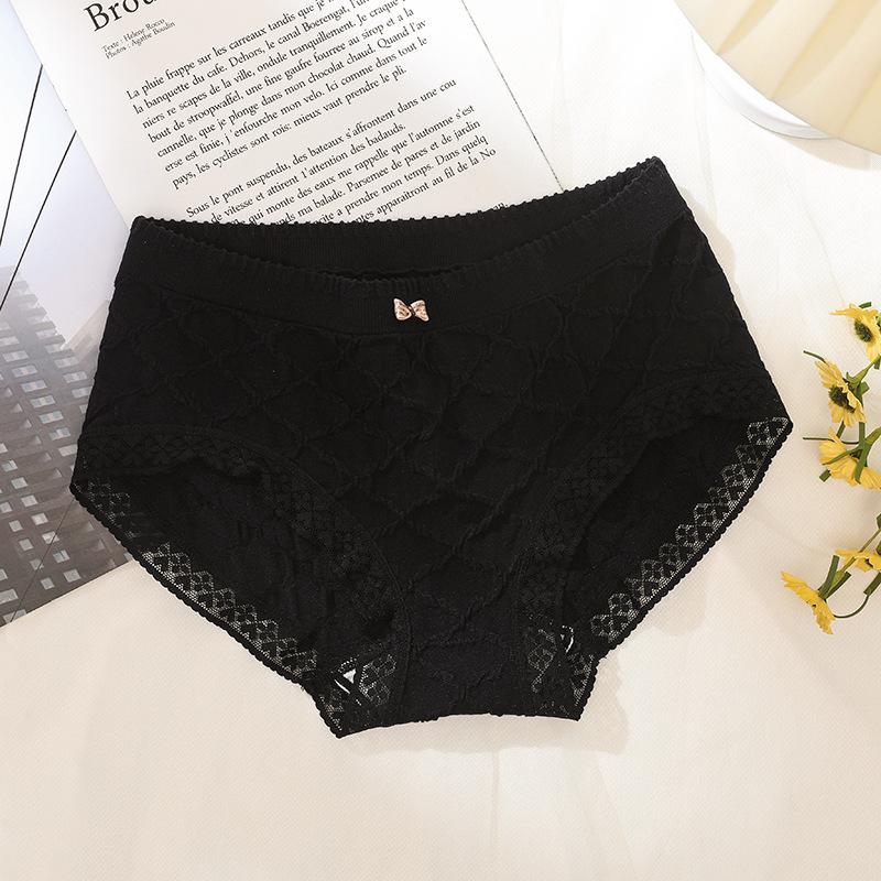 Бесшовные трусы-брифы больших размеров из модала, облегающие бедра, нижнее белье для женщин с высокой талией, утягивающее бедра, кружевные треугольные трусики