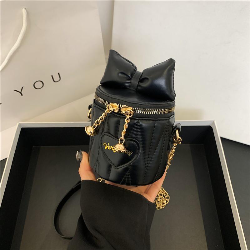 Новая простая и нишевая дизайнерская сумка-цепочка в корейском стиле, модная маленькая женская сумка-ведро, индивидуальная и красивая