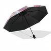 1pc Hello Kitty, Princess umbrella automatic open/close, 8-Rib Durable Frame, Compact Folding Design, Ideal Birthday/Holiday Gift  1178A