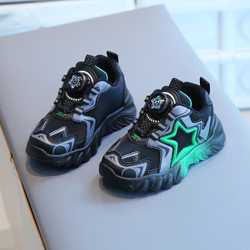 Детские кроссовки. Весенняя обувь для папы для мальчиков. Повседневная обувь для девочек с поворотными пуговицами. Красная детская обувь на мягкой подошве.